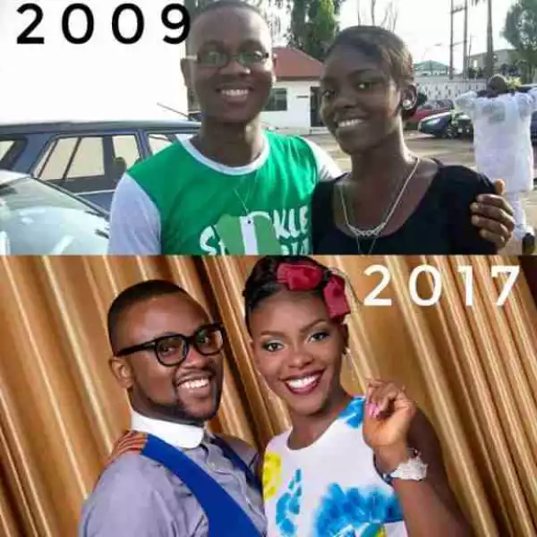 Guy Marries His Girlfriend Of 8 Years. See What They Looked Like Then & Now (Pics)